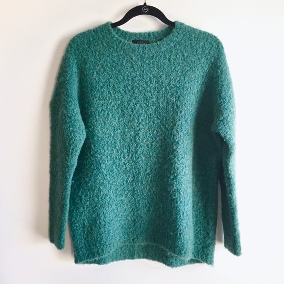 J Crew Teal Fuzzy Sweater | Poshmark